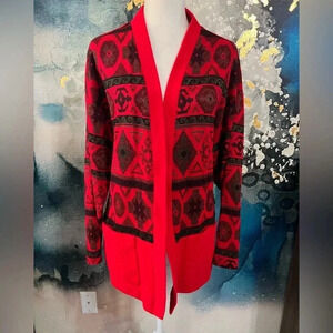 Vintage red cardigan
